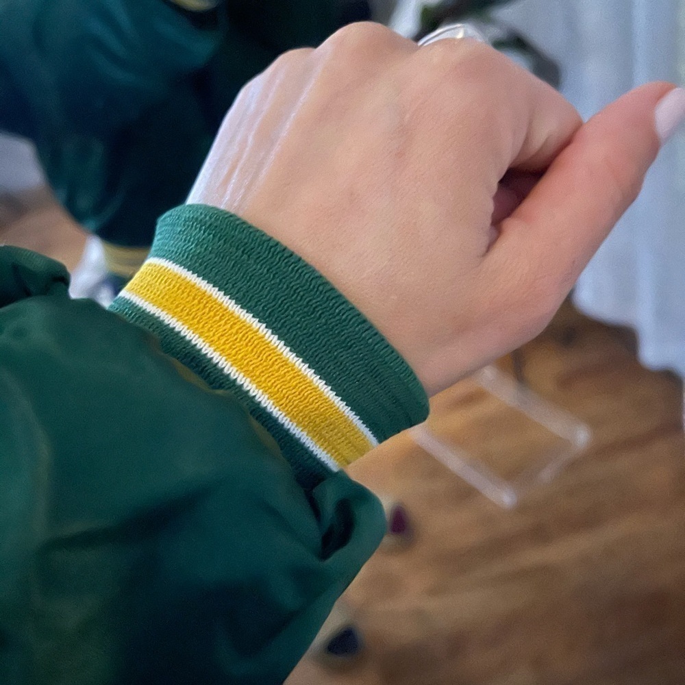 𝅺medium Satin varsity jacket coat Starter like Chalkline vintage 80s retro 90s - Picture 10 of 16